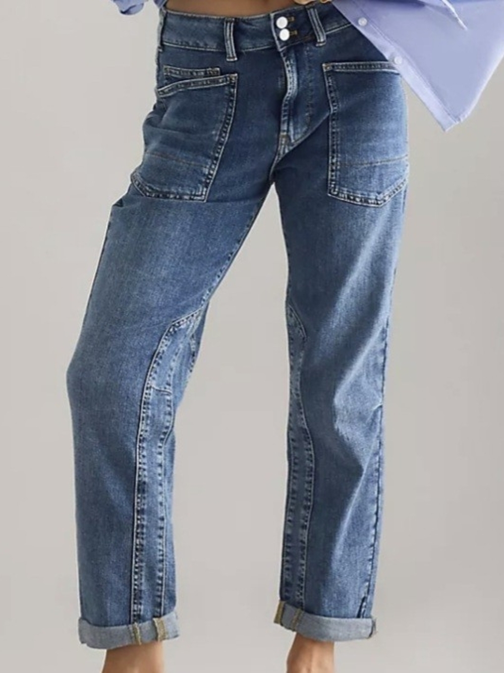 Pilcro Wanderer Mid Rise Relaxed Jeans